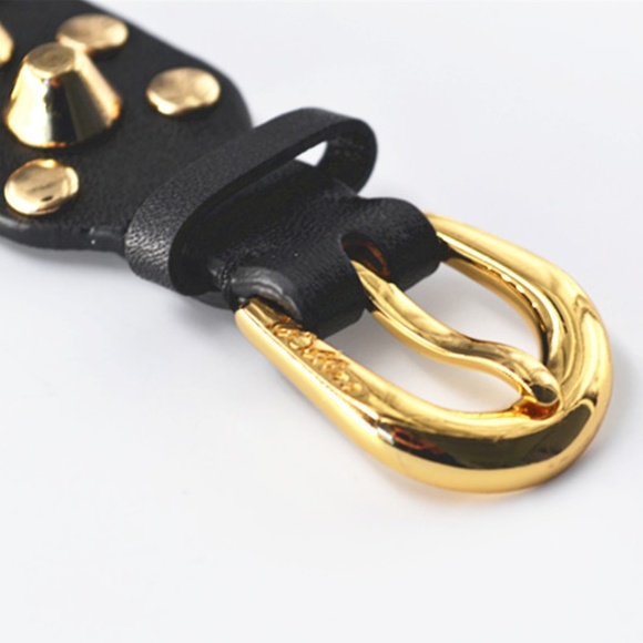 Viollina Another V Rock Star Stud Leather Bracelet - Picture 7 of 7